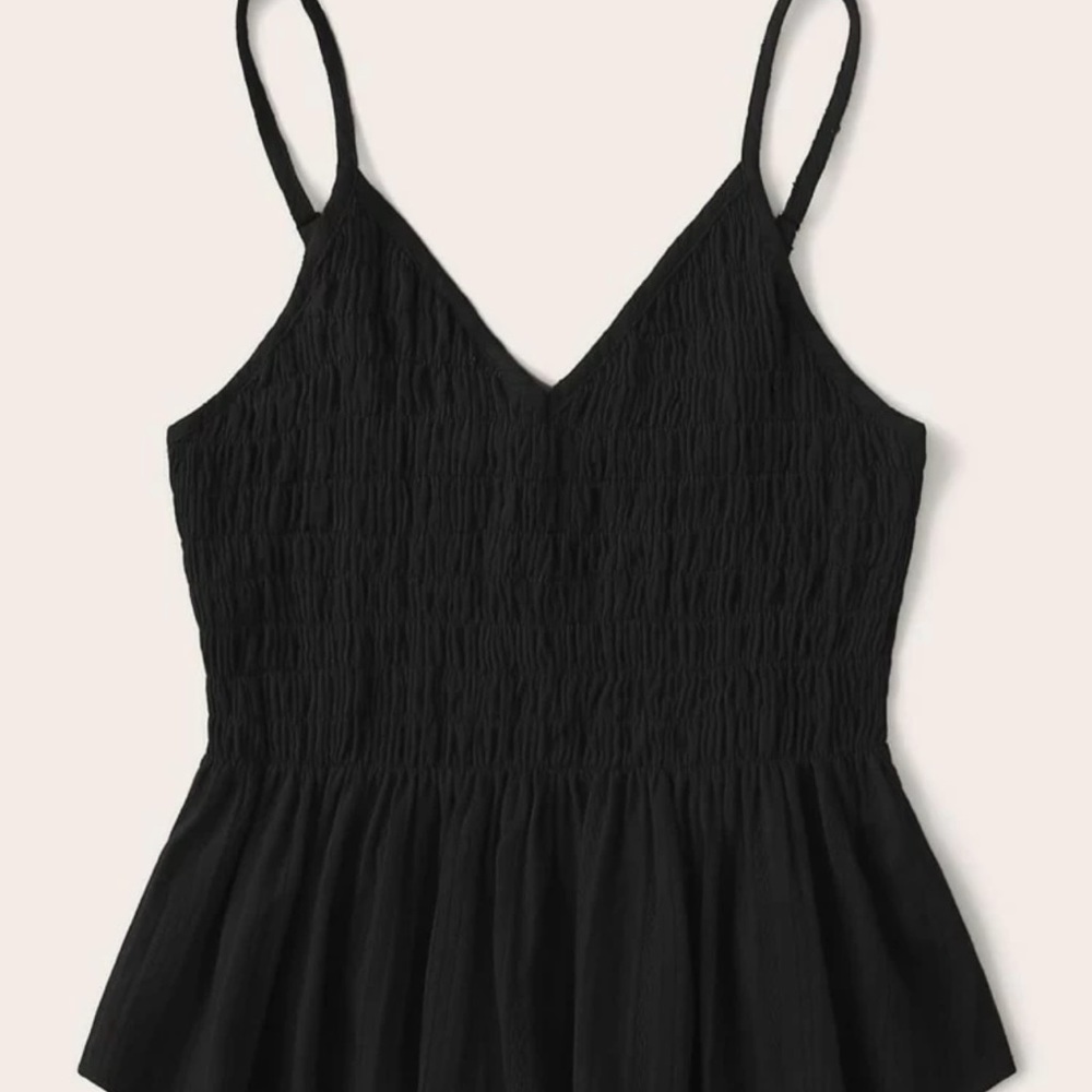 SHEIN Black Peplum Tank top